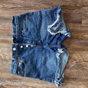 Levi’s high waist jean shorts